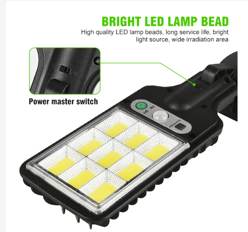 SolarLamp™ ☀️| Lampara Solar con Sensor 30w + Control - MercaRapidoCol